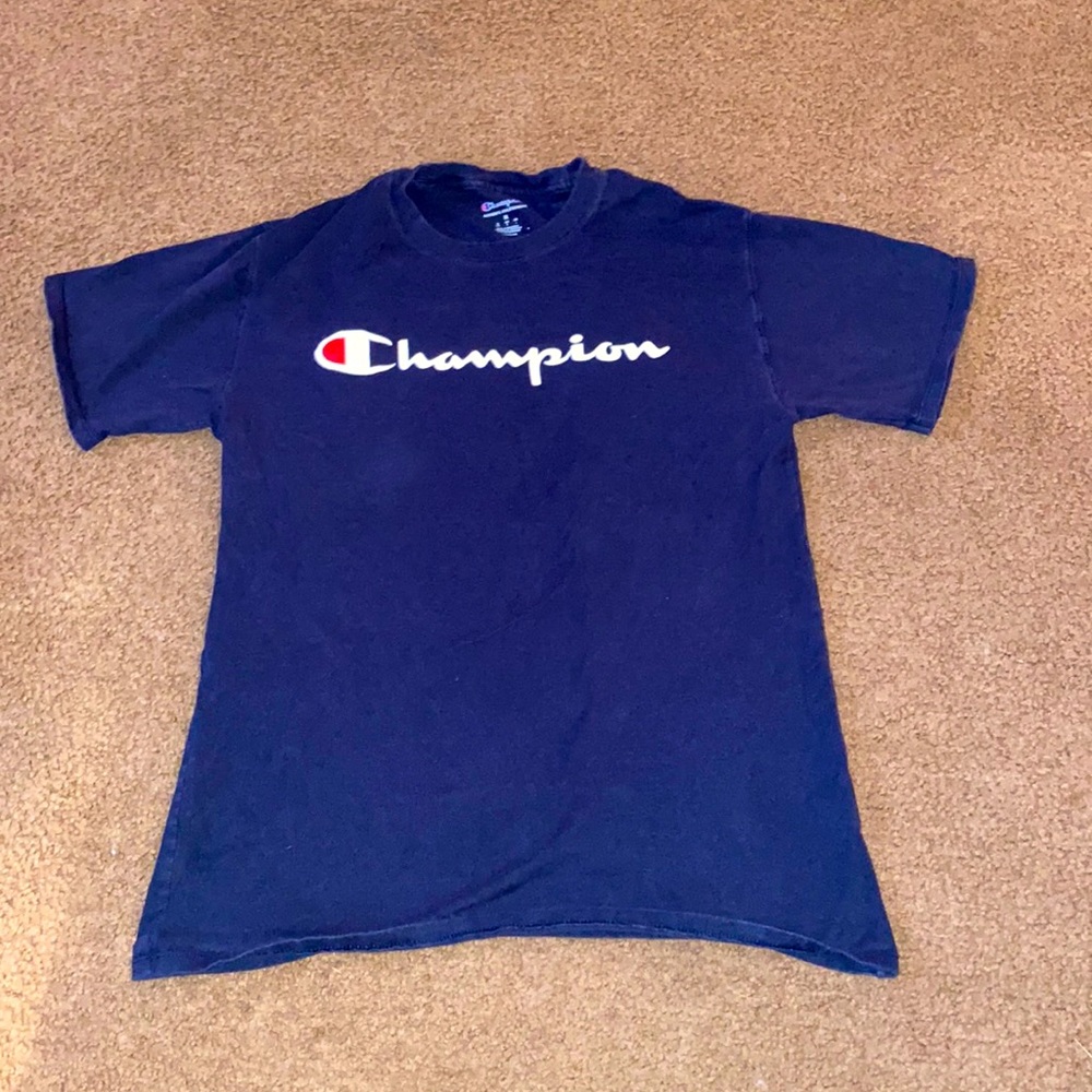 Navy blue Champion t-shirt. Men’s medium.